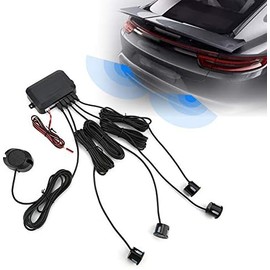 Sensores Reversa De Para Auto,Indicador de alerta sonora Sensor estacionamiento automóvil Kit de radar marcha atrás Advertencia Sistema de sonda 12V Assist Vehículos reversa Sensor de asistencia