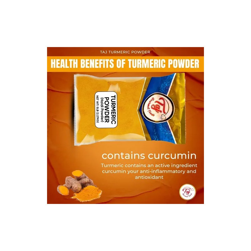 Taj Gourmet Foods Cúrcuma India En Polvo Taj 2.27 Kg