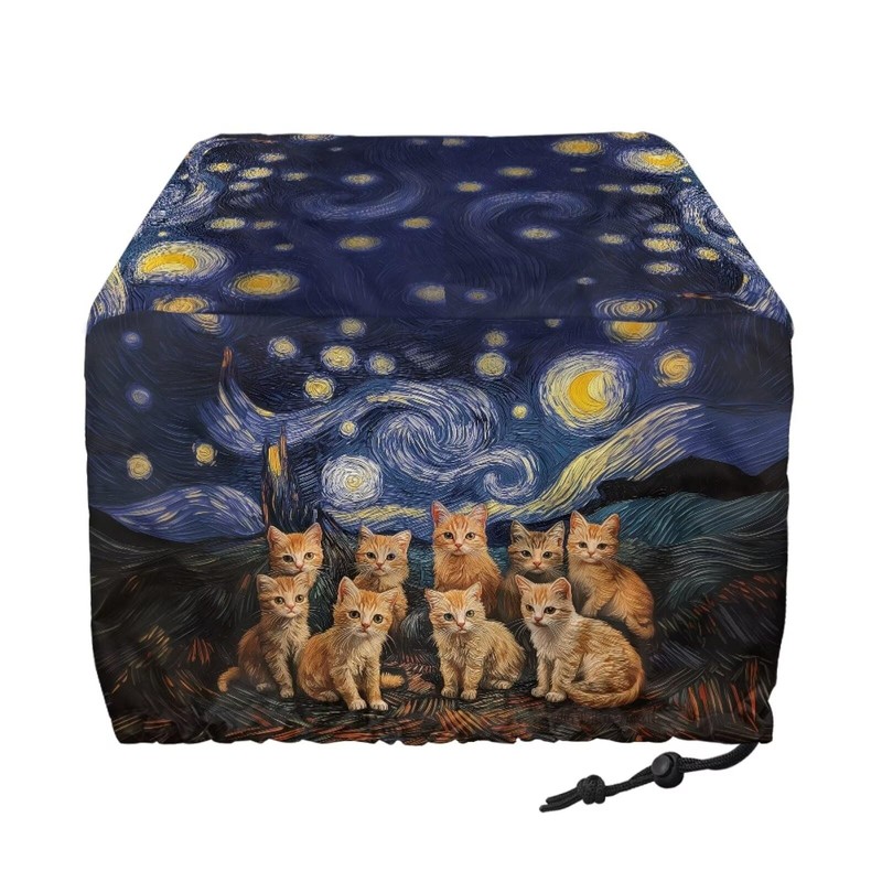 Generic Gogh Starry Cats Toaster Covers, Dust & Fingerprint Protector