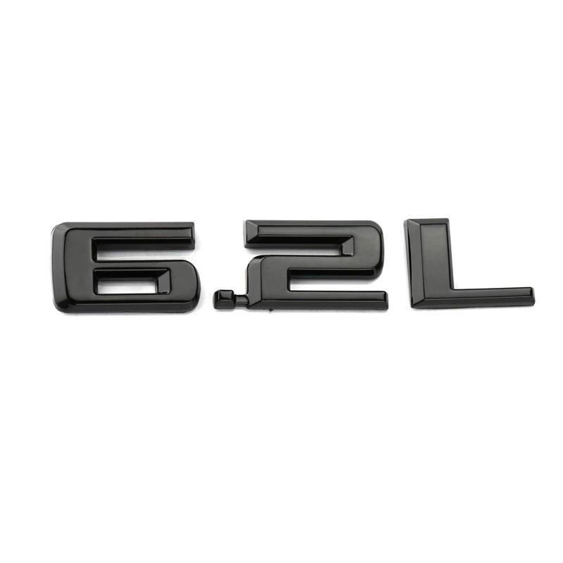 2pcs New 6.2L Emblems 3D Hood Badge Logo Compatible for