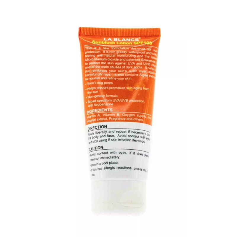 La Blance SPF 108 UVA/UVB Protection Sunblock (1.98oz/60ml) Exp 2028