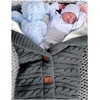 XMWEALTHY Unisex Infant Swaddle Blankets Soft Thick Fleece Knit Baby