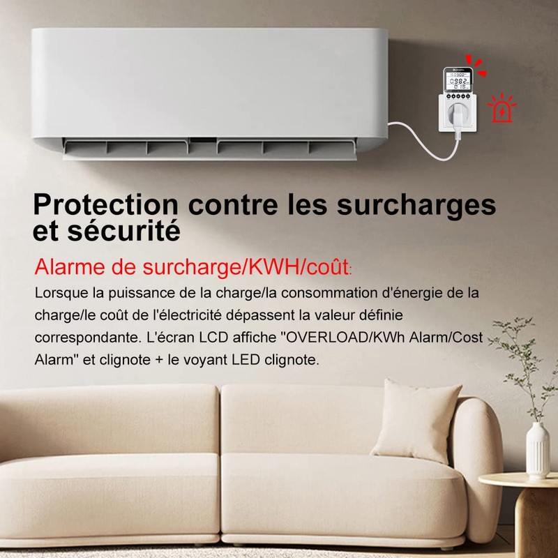 KETOTEK Digital Electricity Meter Wattage Socket