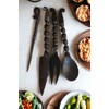 Viking Traders Hand-Forged Medieval Twisted Dining Hall Eating/Feasting Utensils set