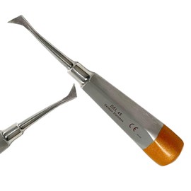Dental Root Tooth Extraction Elevator Pick #45, German Stainless Steel Hollow Handle Oral Dental Elevator Tool (1 Piece)