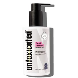 Untoxicated Limpiador facial suave e hidratante para pieles sensibles, ceramidas, ácido hialurónico y glicerina, sin irritantes comunes, sin espuma, s
