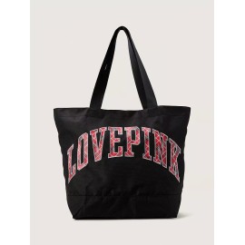 Victoria's Secret PINK Tote Bag Red Plaid Logo New Sealed