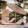 GDY 7.5 ft Tiki Patio Umbrella, Hula Thatched Umbrella, Straw