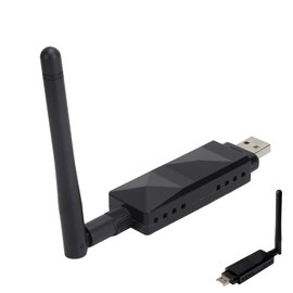Gugxiom Adaptador WiFi Inalámbrico USB AR9271 con Antena Externa de 2dBi, para Kali Ubuntu XP 7 8 10 Ros