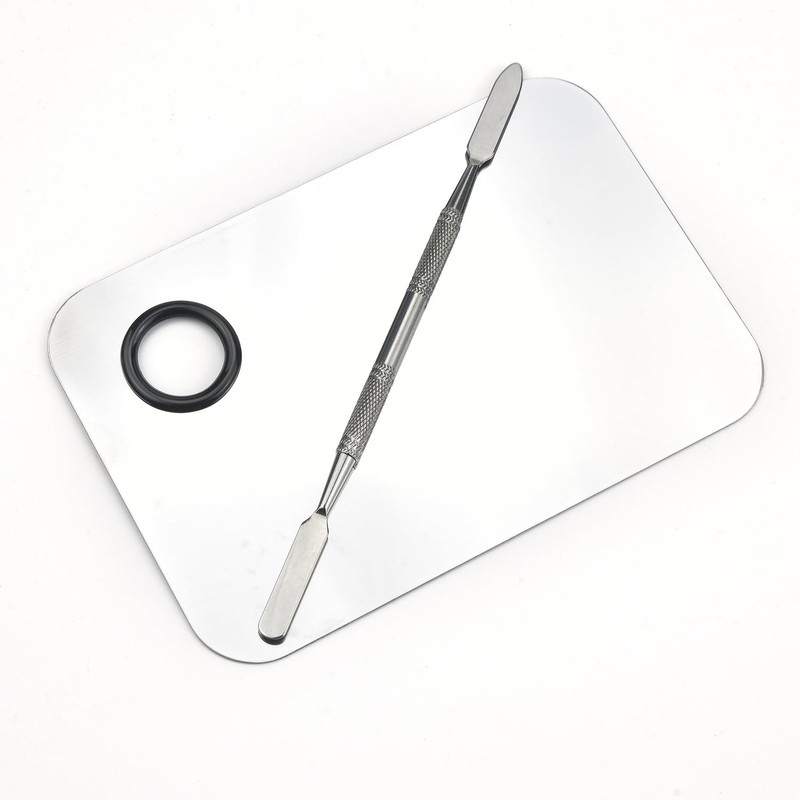 Makeup Mixing Palette, Stainless Steel Makeup Palette, Cosmetic Palette with