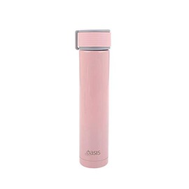 Oasis Skinny Mini Stainless Steel Double Wall Insulated Drink Bottle 250ml Pink