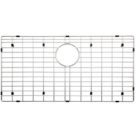 Serene Valley 29-5/16" x 16-3/8" Sink Bottom Grid, Rear Drain with Corner Radius 3/16", Sink Grids Stainless Steel NLW3017R