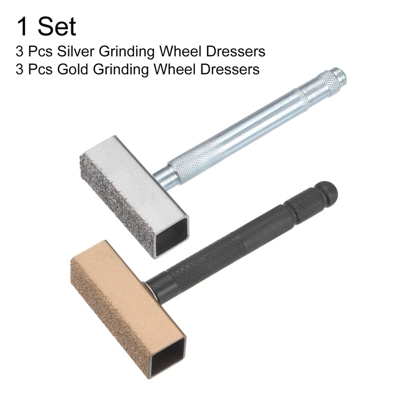 sourcing map 6pcs Grinding Wheel Dresser Set 80 Grit Diamond