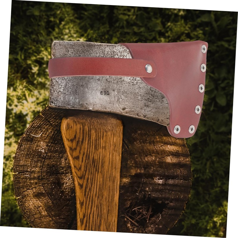 TEHAUX Camping Hatchet Axe Protector Durable Leather Cover for Outdoor