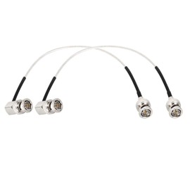 XRDS -RF SDI Cable 1FT, Flexible 3G/6G HD-SDI Cable, BNC Male to Right Angle BNC Male 75 Ohm RG179 Extension Cable for Cameras and Video Equipment Supports HD-SDI/3G-SDI/4K/8K(2PCS)