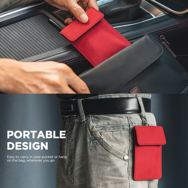 VULKIT 1 Pack Faraday Pouch for Key Fob, Car Key