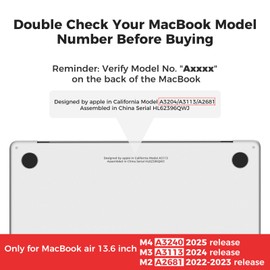 iCasso for MacBook Air 13.6 inch Case 2025 2024-2022 Release M4 M3 M2 A3240 A2681 A3113, Silky Texture Leather Protective Hard Shell Case for MacBook Air 13 inch and Keyboard Cover, Black Wave