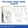 DOZAWA Toilet Safety Rails for Seniors, Heavy Duty Foldable Assist