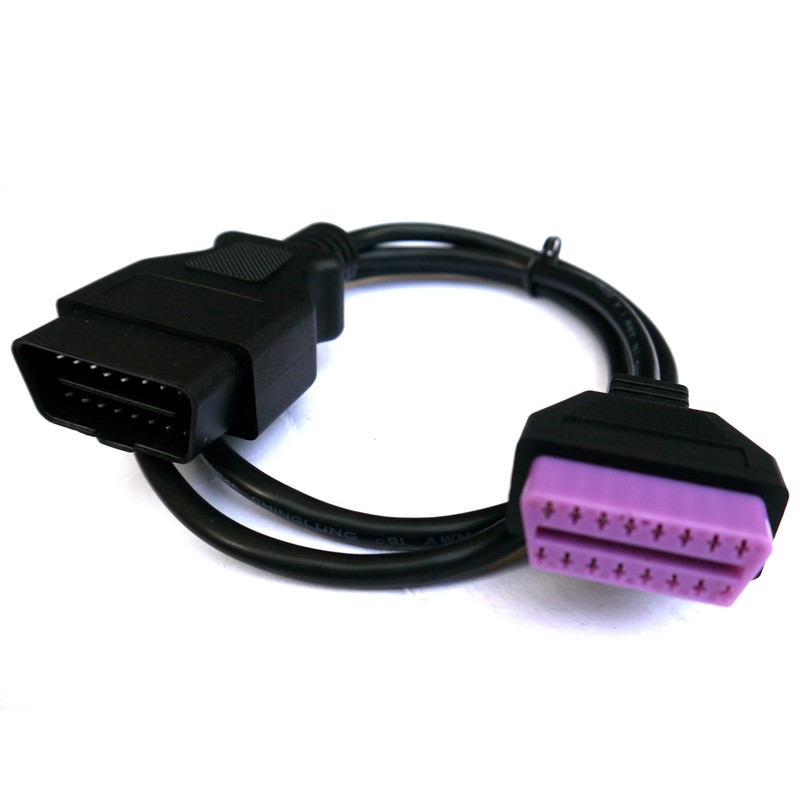 AutoDia® Adapter OBD 2 II Verlängerung Kabel Stecker auf Buchse