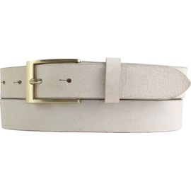 BELTINGER Men's Belt Made of Soft Full Cowhide Leather Vintage Look 3 cm Leather Belt for Men with Golden Belt Buckle 30 mm Narrow Belt Used Look, Mist Gold