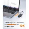 GiGimundo USB 3.0 Hub 4-Port Adapter Charger Data SLIM Super