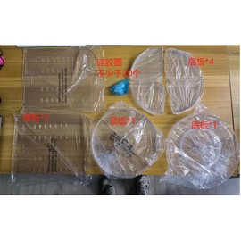 360° Rotating Makeup Organizer Skincare Organizers Adjustable Cosmetic Storage Spinning Holder Carousel Large Capacity Revolving Perfume Organizer Racks for Vanity - Color: Clear-L