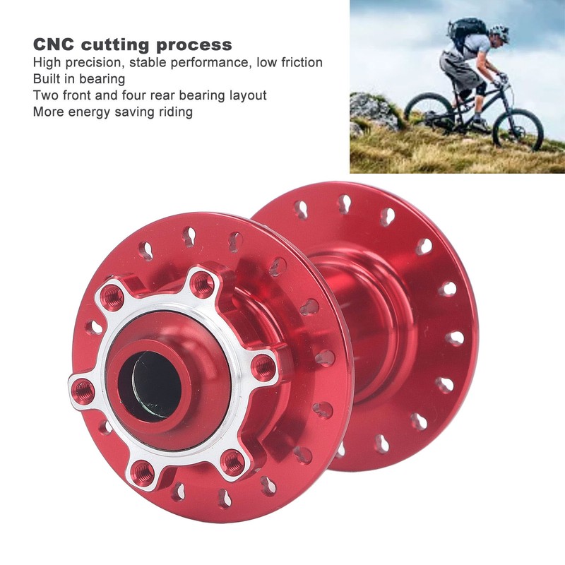 32 Hole Mountain Bike Hub 4 Bearing 15x110mm High Accuracy