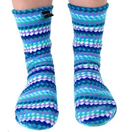 Polar Feet Adults' Fleece Socks for Men and Women (3XL (M 16-17), Ripple)