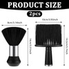 JJUNW Pack of 2 Neck Brush, Hairdresser Brush, Soft Hairdresser