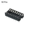 sourcing map DIP IC Chip Socket Adapter Flat Pin 16P