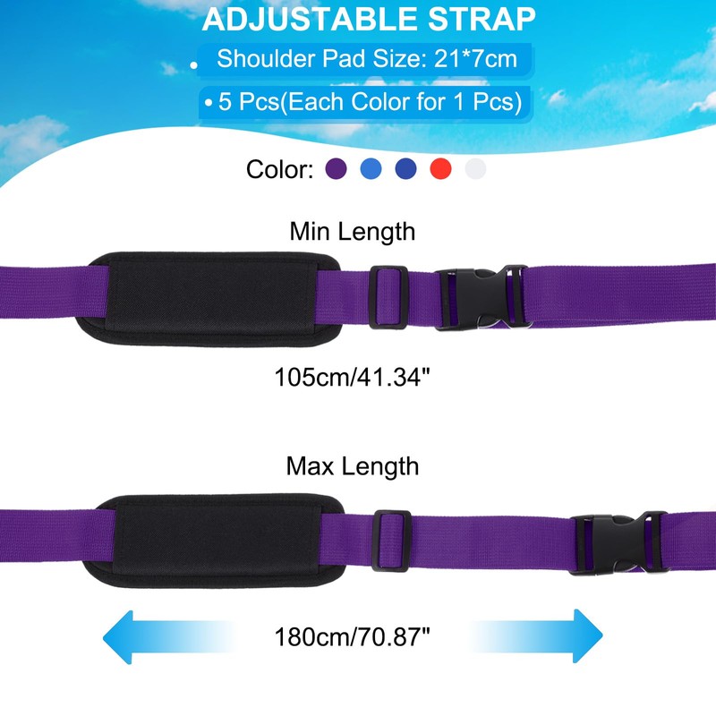 PATIKIL Carrying Beach Chair Straps, 5 Pack Adjustable Beach Chair