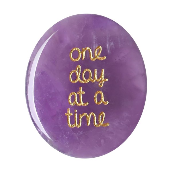 Amethyst Crystal Healing Crystal,Nature Gemstone One Day At A Time,