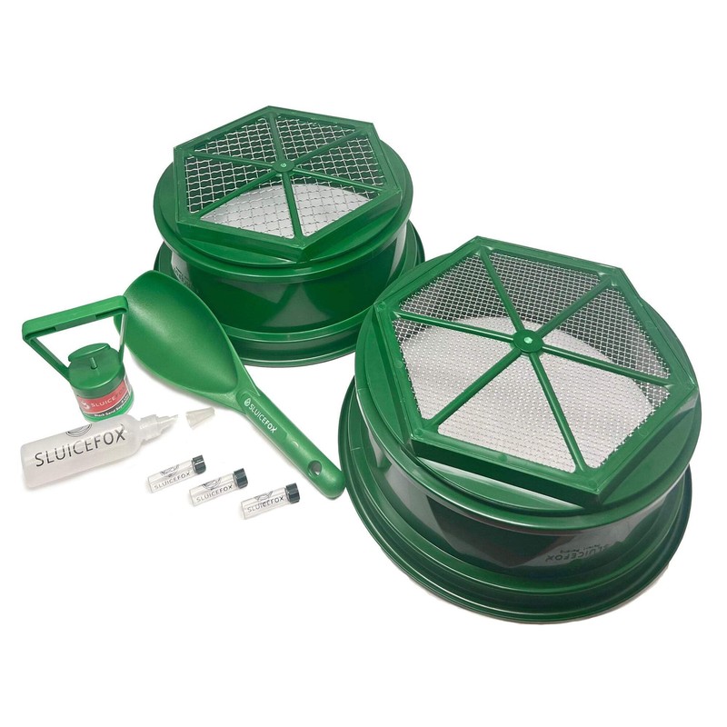 Gold panning kit for gold prospecting; 11 pc set +