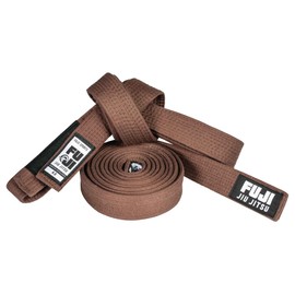 FUJI Premium Pearl Weave BJJ Belt, Jiu Jitsu Brown Belt, A2