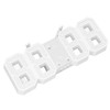 3D LED Wall Clock Minimalist White Frame Digital Wall Alarm