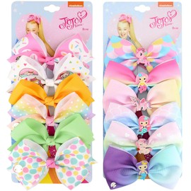 12 Lazos para el pelo para Niñas,Cinta de Grogrén de Unicornio y Sirena Pinzas de Cocodrilo,Regalo Ideal para Niñas Pequeñas,Cumpleaños,Regalo del Día Del Niño(Polka Dots)