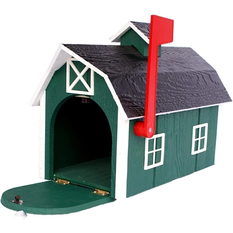 AmishToyBox.com AmishToyBox.co - Forest Green with White Trim