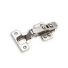Berta (4 Pieces) Full Overlay Frameless Soft Closing European Hinges, 110 Degree 3D Adjustable Clip On Concealed Kitchen Cabinet Door Hinges with Screws