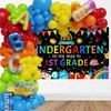 Mocsicka Kindergarten Graduation Backdrop Banner, Goodbye Kindergarten On My Way