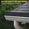 Powrocket 4 Pack Aluminum Gutter Valley Splash Guard,Keep Water from