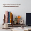 COSTA BUNNY Adjustable Desktop Bookshelf - Sturdy Desk Bookshelf and