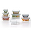 Glasslock Tempered Glass Food Storage Containers with Lids for Household