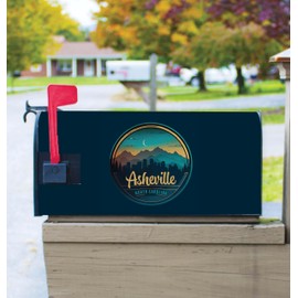Asheville North Carolina Design A Souvenir Magnetic Mailbox Cover