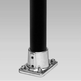 Hollaender 47-6 Rectangular Base Flange Aluminum Magnesium 1" IPS (1.38" ID)