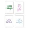 20 Eco-Friendly Blank Motivational Affirmation Greeting Cards Made from Recycled