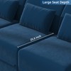 LLappuil Modular Sectional Storage Couch Ottoman Seats，Storage Ottoman Footrest Modules