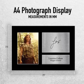 HWC Trading A4 Lauren Cohan The Walking Dead Maggie Grenne Gifts Printed Signed Autograph Picture for TV Show Fans
