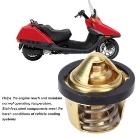 Engine Thermostat ATV Scooter Engine Coolant Thermostat Switch Stainless Steel Replacement for CH250C CH/Ccc