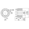 NASTA Soundproofing Material KS-SMU150 For Pipes Inner Diameter 5.9 inches