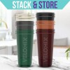 -6 PACK- Shaker Cups for Protein Shakes 28 oz 6